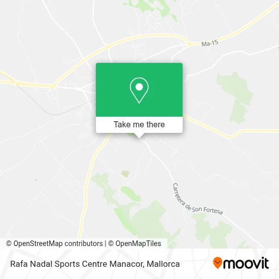 Rafa Nadal Sports Centre Manacor map