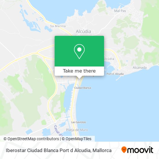 Iberostar Ciudad Blanca Port d Alcudia map