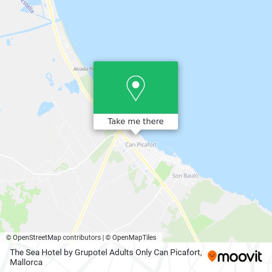 The Sea Hotel by Grupotel Adults Only Can Picafort map