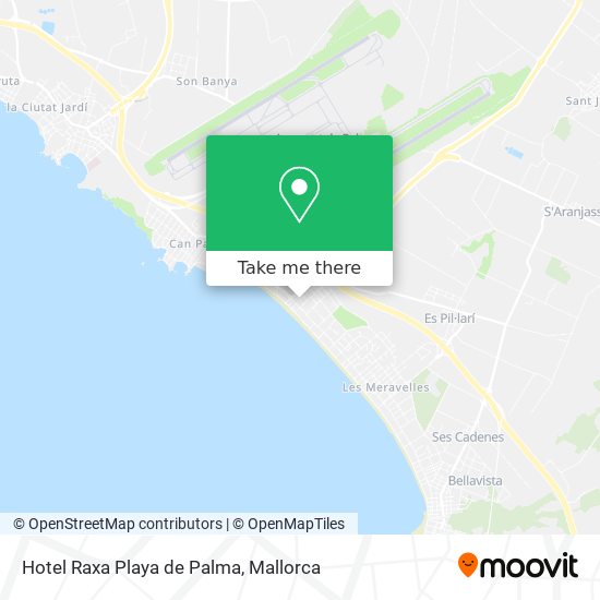 mapa Hotel Raxa Playa de Palma