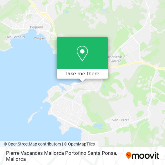 mapa Pierre Vacances Mallorca Portofino Santa Ponsa