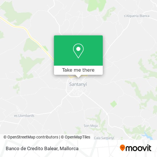 mapa Banco de Credito Balear