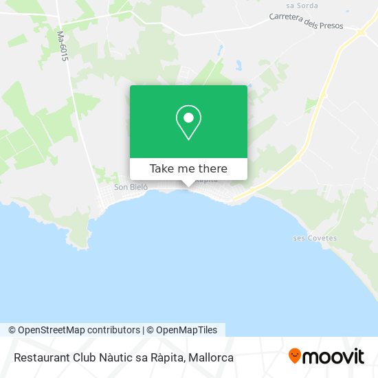 mapa Restaurant Club Nàutic sa Ràpita
