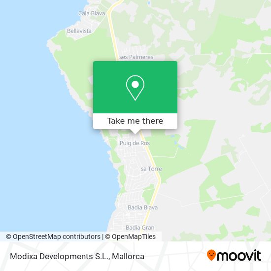 Modixa Developments S.L. map