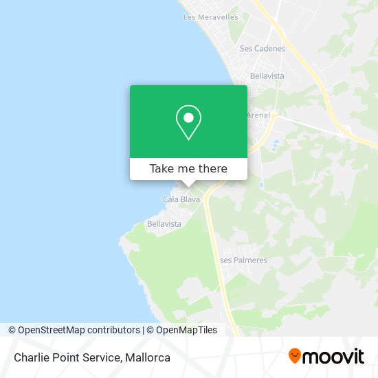 mapa Charlie Point Service
