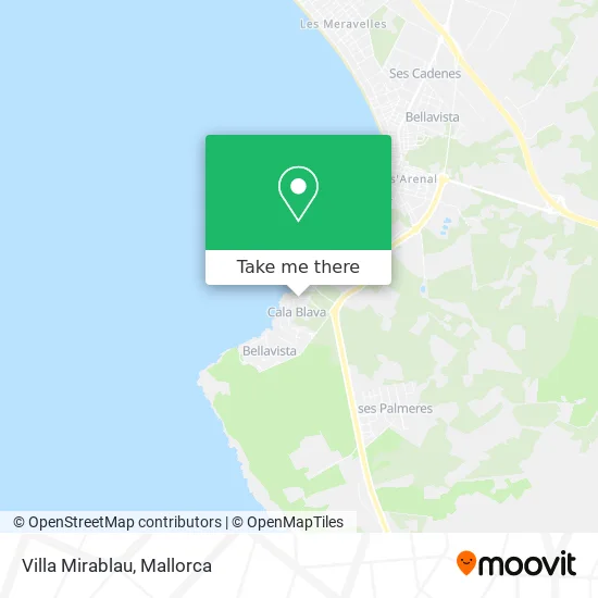 Villa Mirablau map