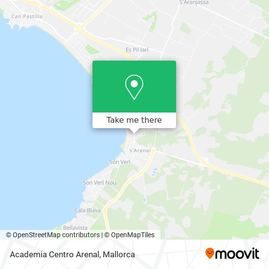 mapa Academia Centro Arenal