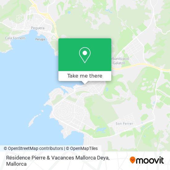 mapa Résidence Pierre & Vacances Mallorca Deya