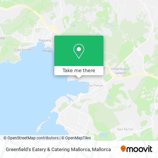 Greenfield's Eatery & Catering Mallorca map