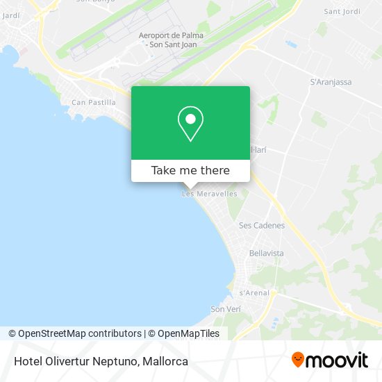 mapa Hotel Olivertur Neptuno