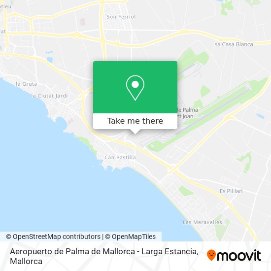 Aeropuerto de Palma de Mallorca - Larga Estancia map