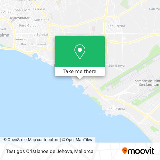 Testigos Cristianos de Jehova map