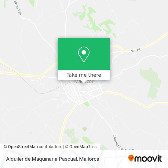 Alquiler de Maquinaria Pascual map