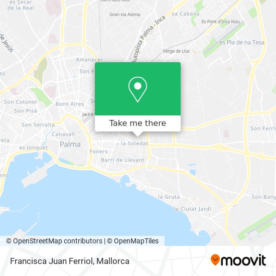 Francisca Juan Ferriol map