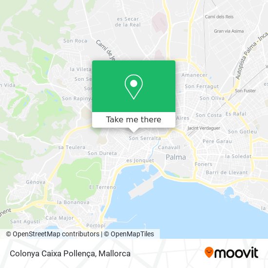 Colonya Caixa Pollença map