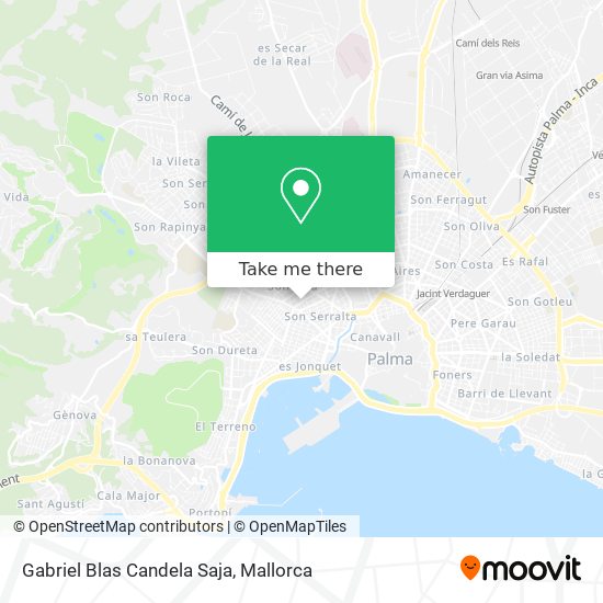 Gabriel Blas Candela Saja map