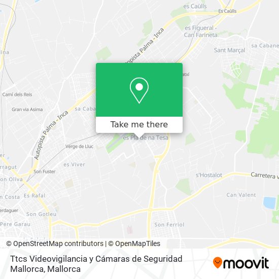 mapa Ttcs Videovigilancia y Cámaras de Seguridad Mallorca