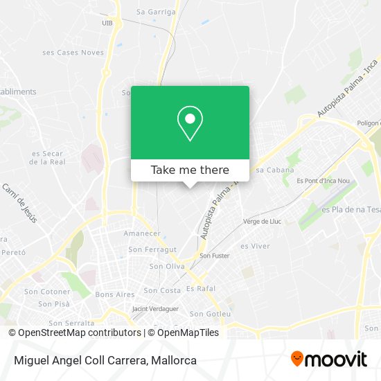 Miguel Angel Coll Carrera map