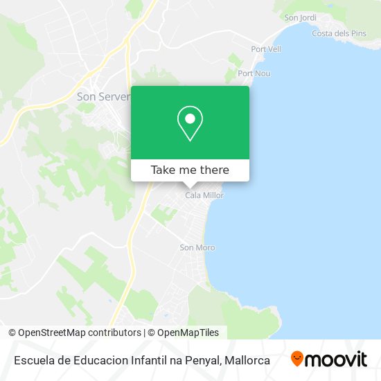 mapa Escuela de Educacion Infantil na Penyal