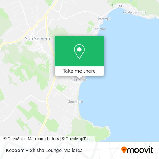 Keboom + Shisha Lounge map