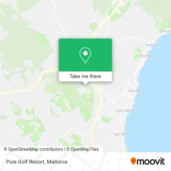 Pula Golf Resort map