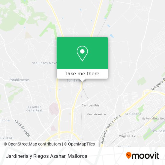Jardineria y Riegos Azahar map
