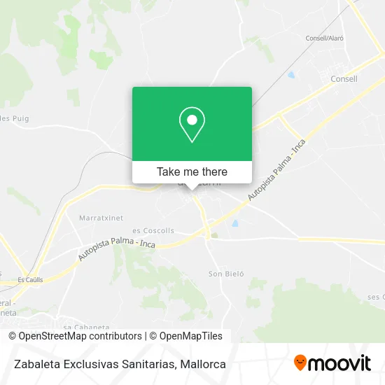 Zabaleta Exclusivas Sanitarias map