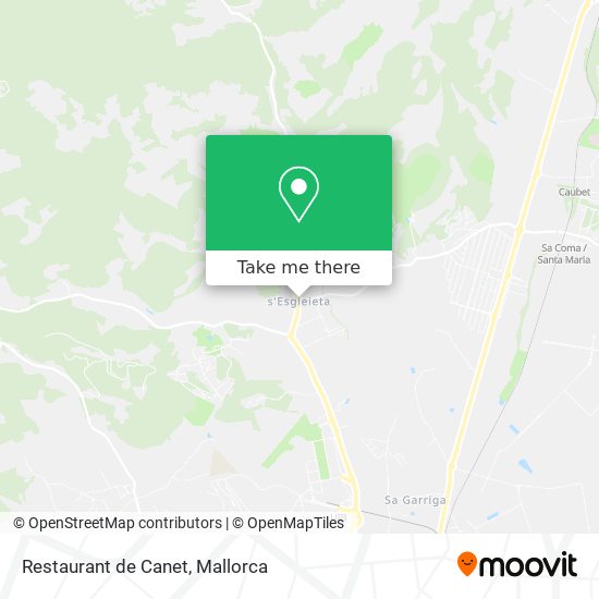 Restaurant de Canet map