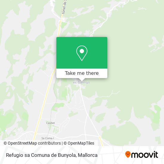 Refugio sa Comuna de Bunyola map