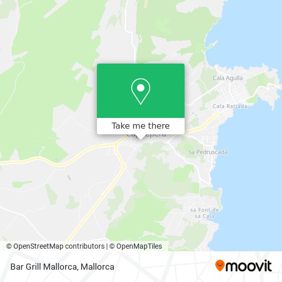 Bar Grill Mallorca map