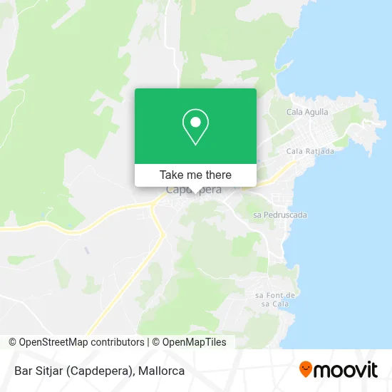 Bar Sitjar (Capdepera) map