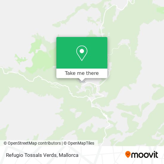 mapa Refugio Tossals Verds