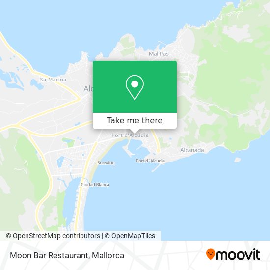 Moon Bar Restaurant map