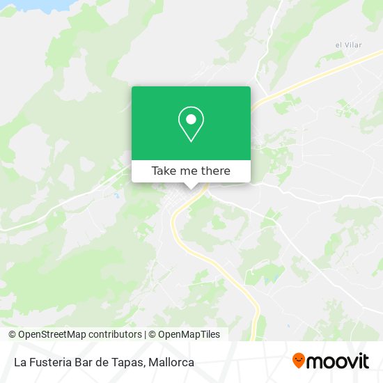 mapa La Fusteria Bar de Tapas