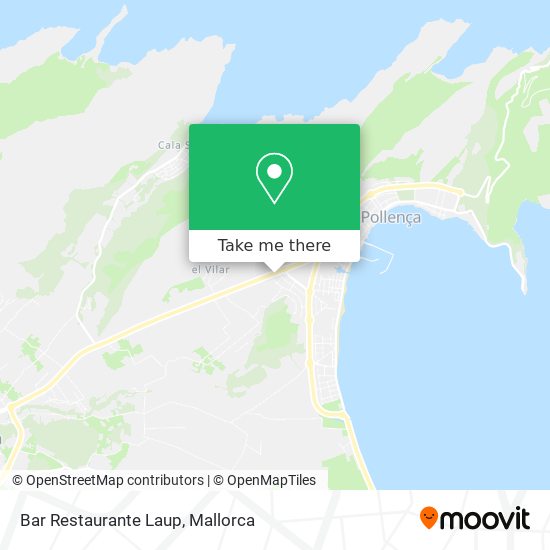 mapa Bar Restaurante Laup