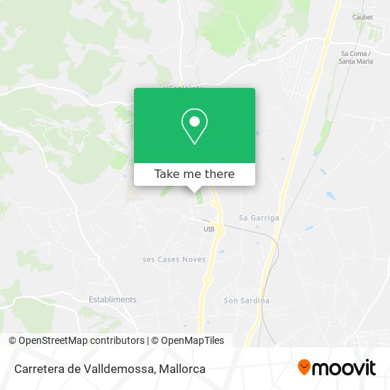 Carretera de Valldemossa map
