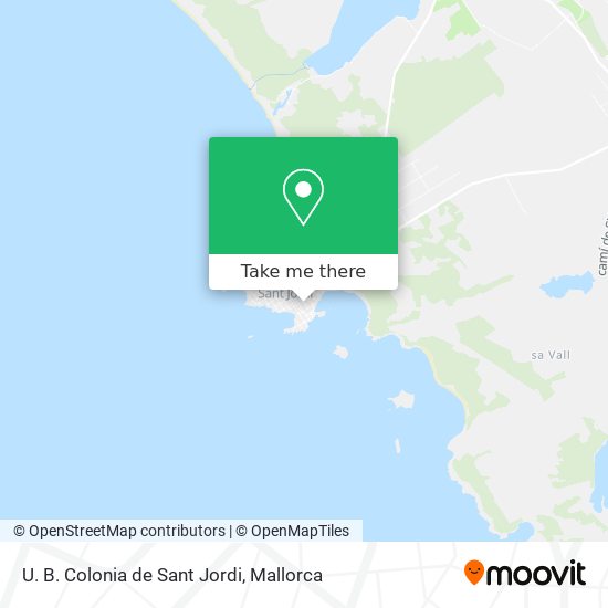 U. B. Colonia de Sant Jordi map