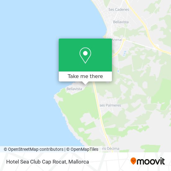 mapa Hotel Sea Club Cap Rocat