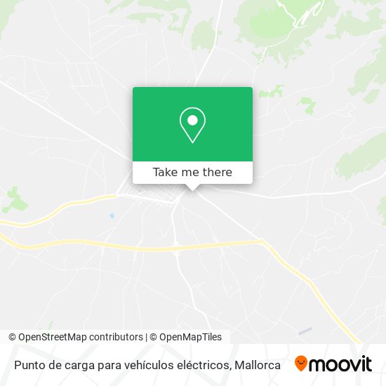 mapa Punto de carga para vehículos eléctricos