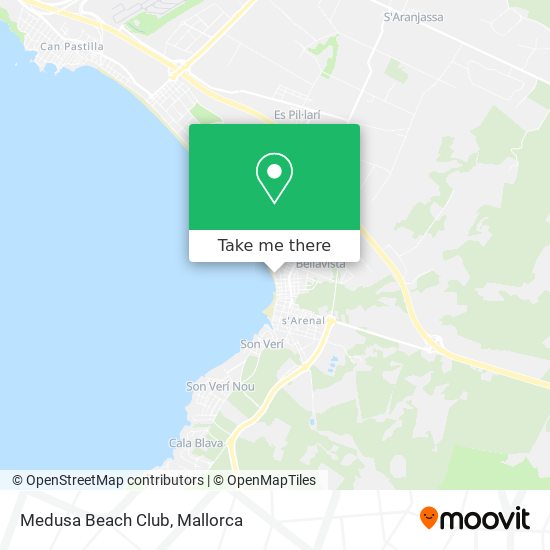 Medusa Beach Club map