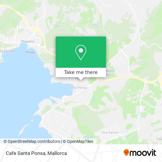 mapa Cafe Santa Ponsa