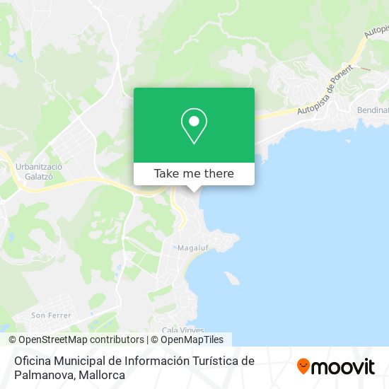 mapa Oficina Municipal de Información Turística de Palmanova