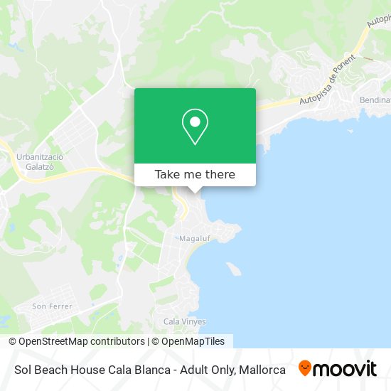 Sol Beach House Cala Blanca - Adult Only map