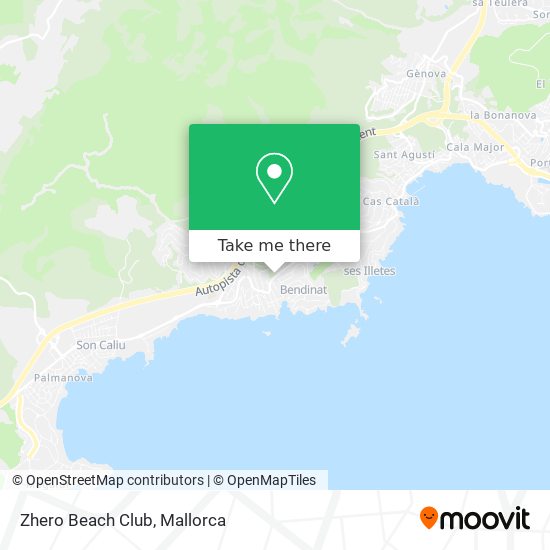 Zhero Beach Club map