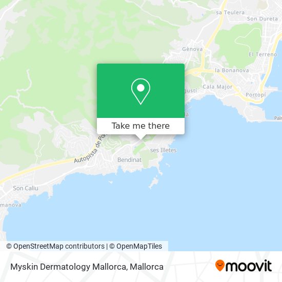 mapa Myskin Dermatology Mallorca