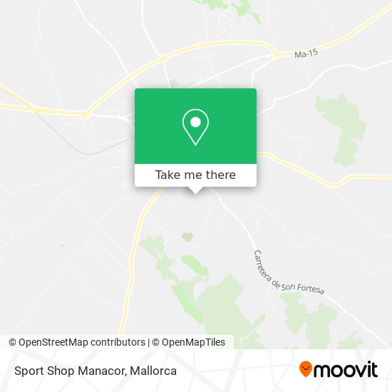 Sport Shop Manacor map