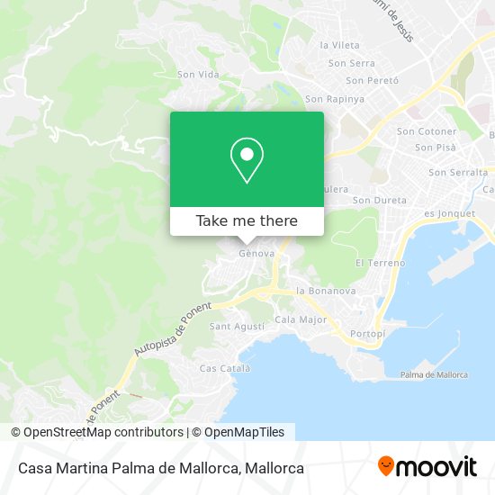 mapa Casa Martina Palma de Mallorca