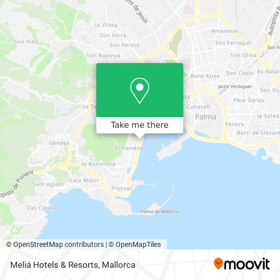 mapa Meliá Hotels & Resorts