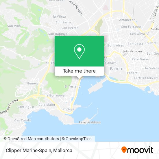 Clipper Marine-Spain map
