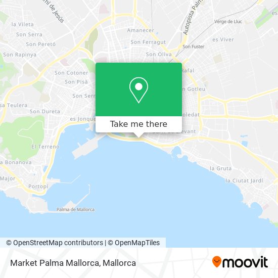 Market Palma Mallorca map